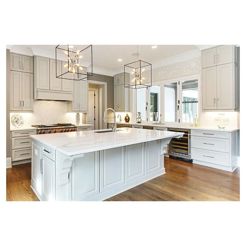 Orient Top Quality Wholesale Solid Wood With Sleek Modern Design And Long Lasting Materials For Luxury Homes Kitchen Cabinets
