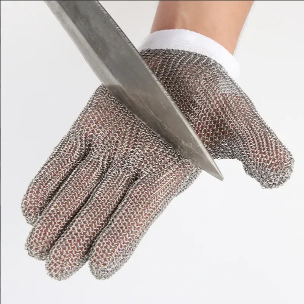 Steel ring stainless steel gloves anti cutting gloves for special types of work