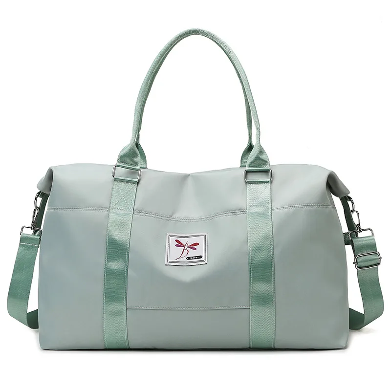 Waterproof Sports Zipper Custom Logo Pink Duffel Travel Weekender Duffel Bag Gym Tote Handbags For Women