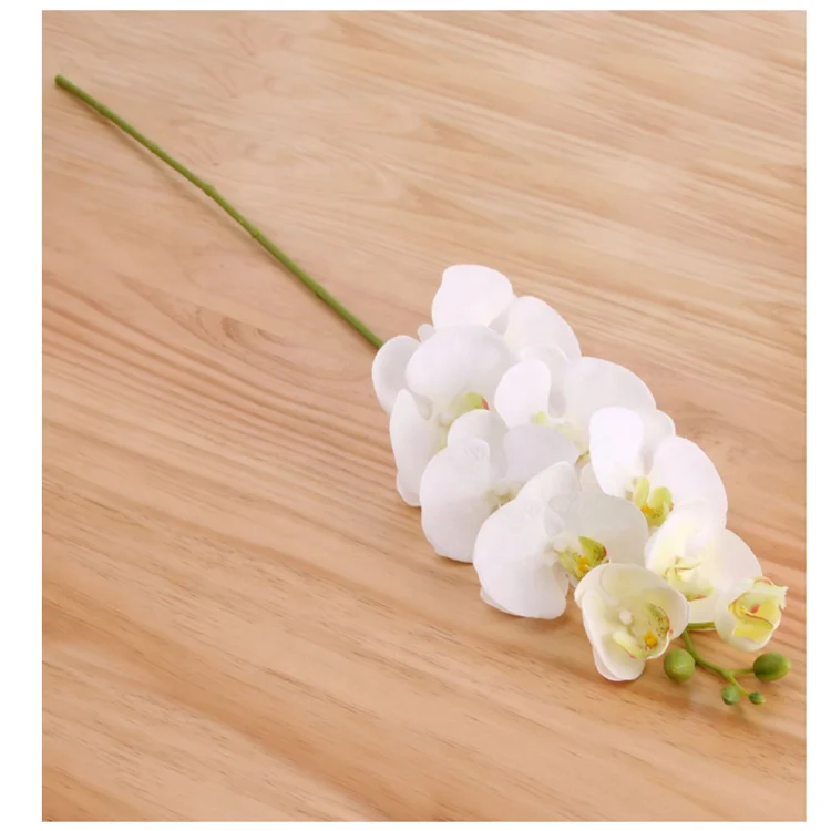 Wholesale 9 Heads Phalaenopsis Orchids Real Touch Silk Flowers Artificial Phalaenopsis