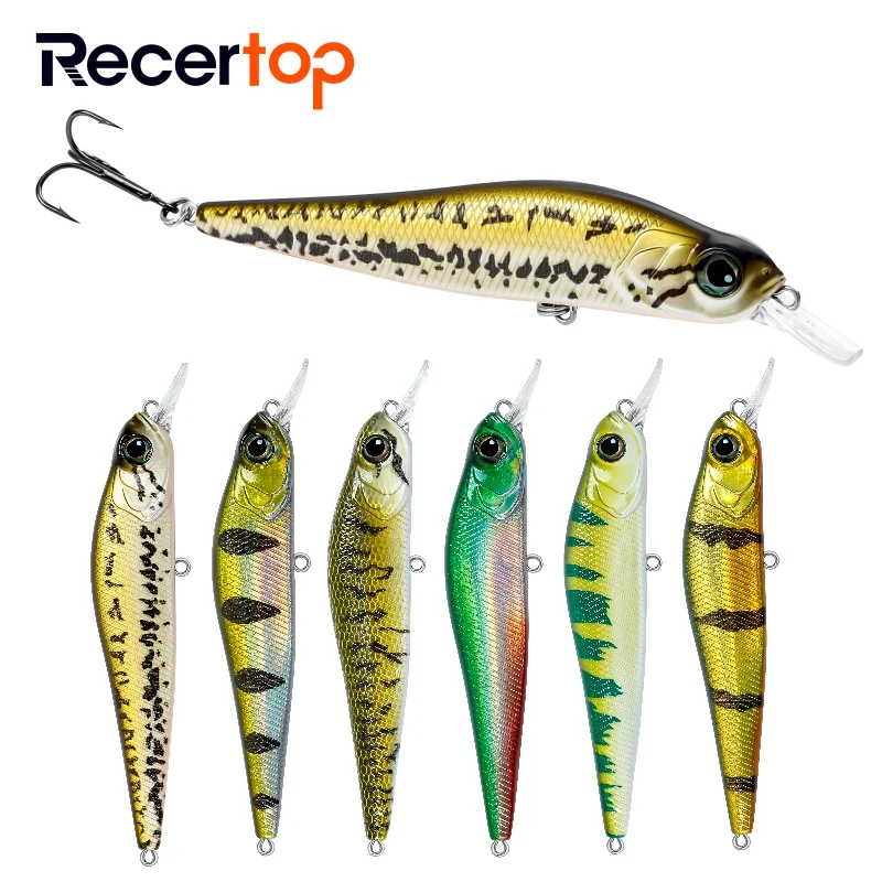 Floating lure natural colors and unpainted minnow 100mm 12g jerkbait ABS minnow lure