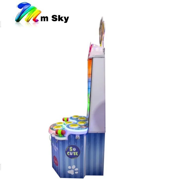 Talking Tom kids whack a mole 2 players family Amusement coin operated machines Arcade game redemption equipment for sale park