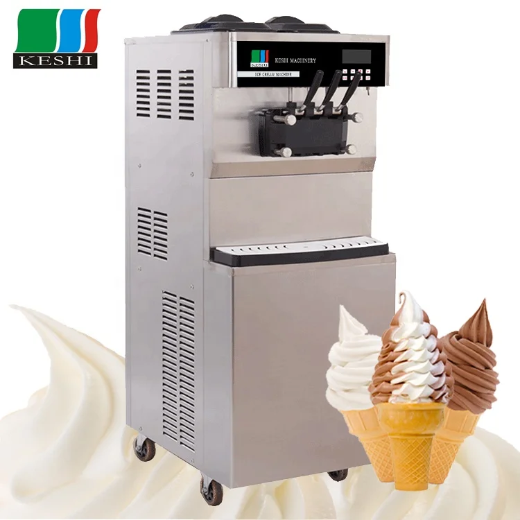 KESHI Soft Ice Cream Machine For Commercial Soft Serve Icecream Maker 10 Years Warranty Soft Serve Ice Cream Machine Sale