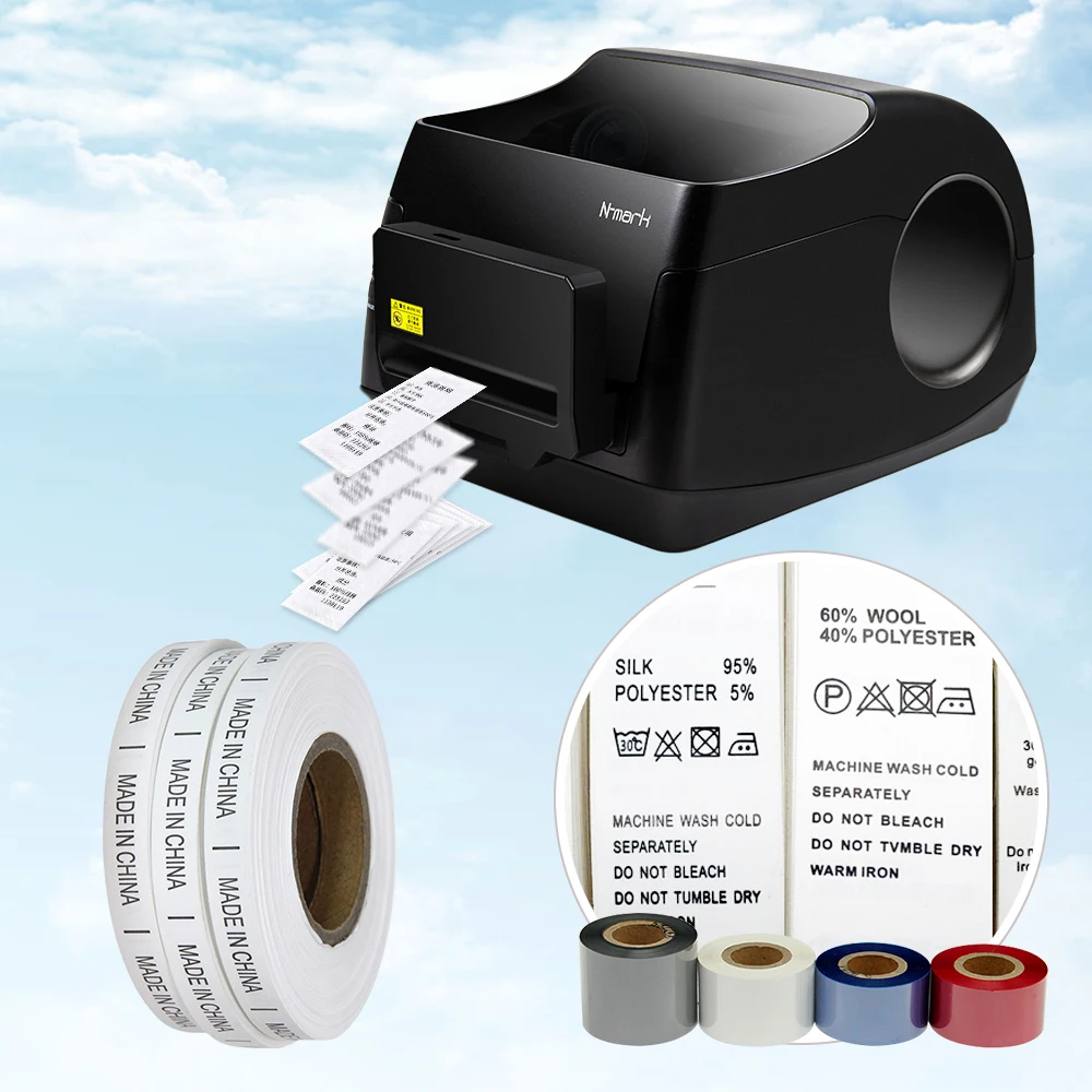 N-mark cloth label printer machine for wash care label printing to fabric label maker online with wholesale price