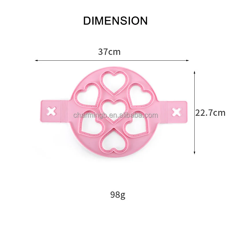 Durable Pancake Molds Ring Silicone Fried Egg Mold Reusable Pancake Maker Egg Ring Kitchen Cooking Baking Tools
