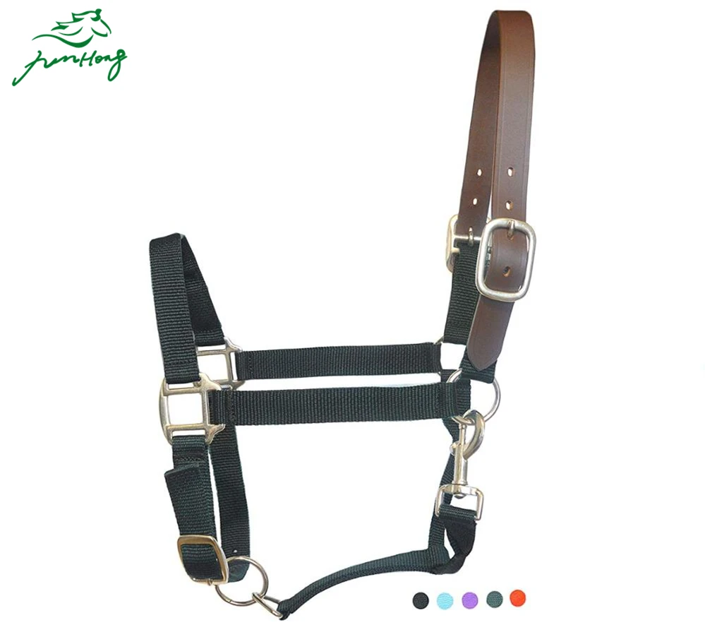 Оптовая продажа высокое качество лошадь headcollars производитель оборудование для лошадей в вашем собственном дизайне нейлоновые с лямкой на