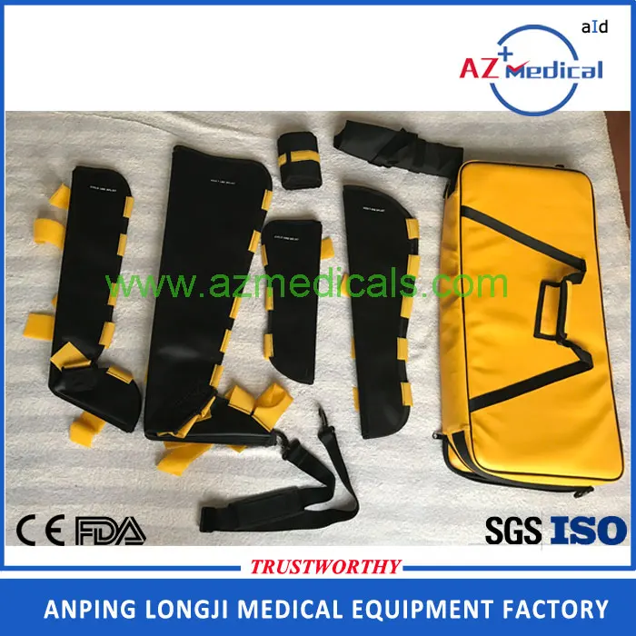 waterproof six part with aluminum Internal Structure Medical Fracture Care Kit Splint