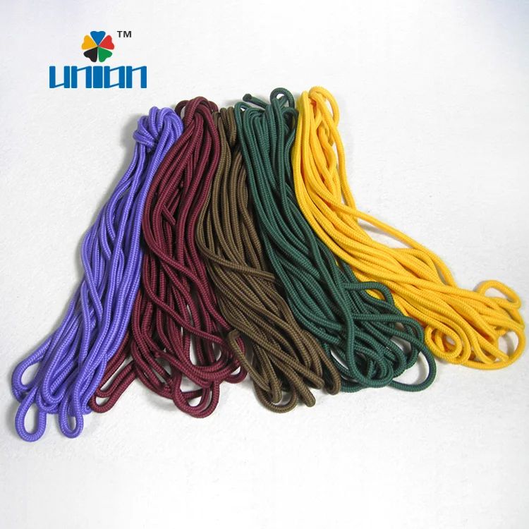Wholesale colored double braided 6mm polyester rope for paper bag