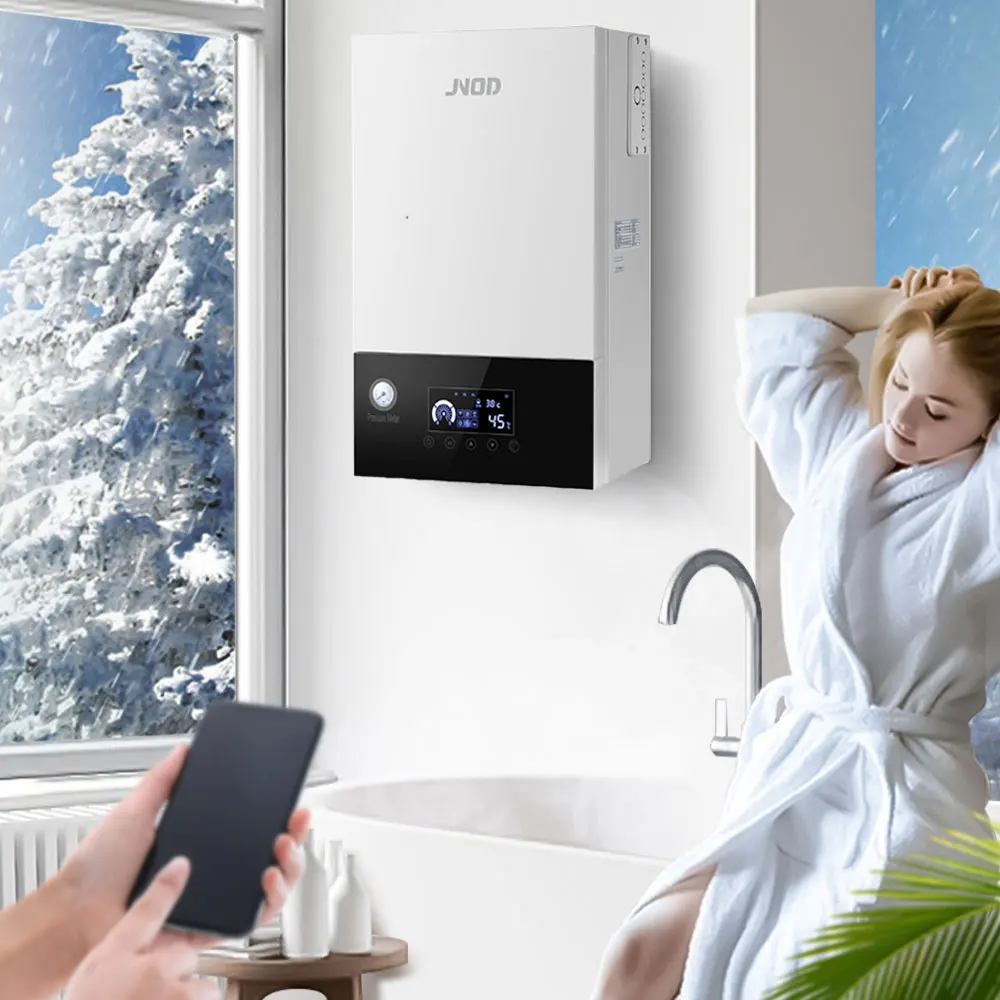 JNOD Wall Mounted Instant Heating Electric Boilers for Central Heating and Shower Electric Double Circuit Boilers