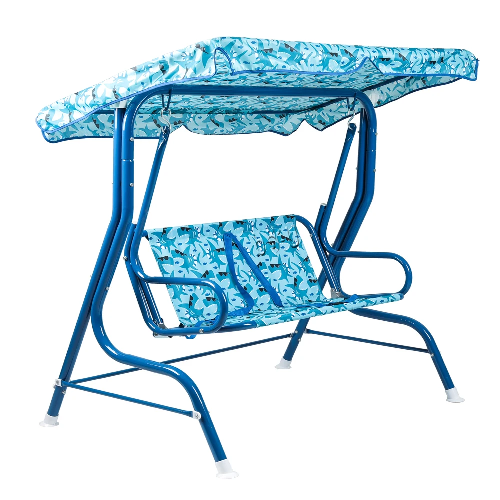 2-seats Kids Canopy Swing with Adjustable Awning Sales Good Top Cheap Highly Quality Swing Chair