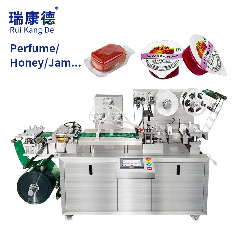 DPP-100L Liquid Perfume Jam Butter Packing Alu Plastic Blister Package Machine For Honey