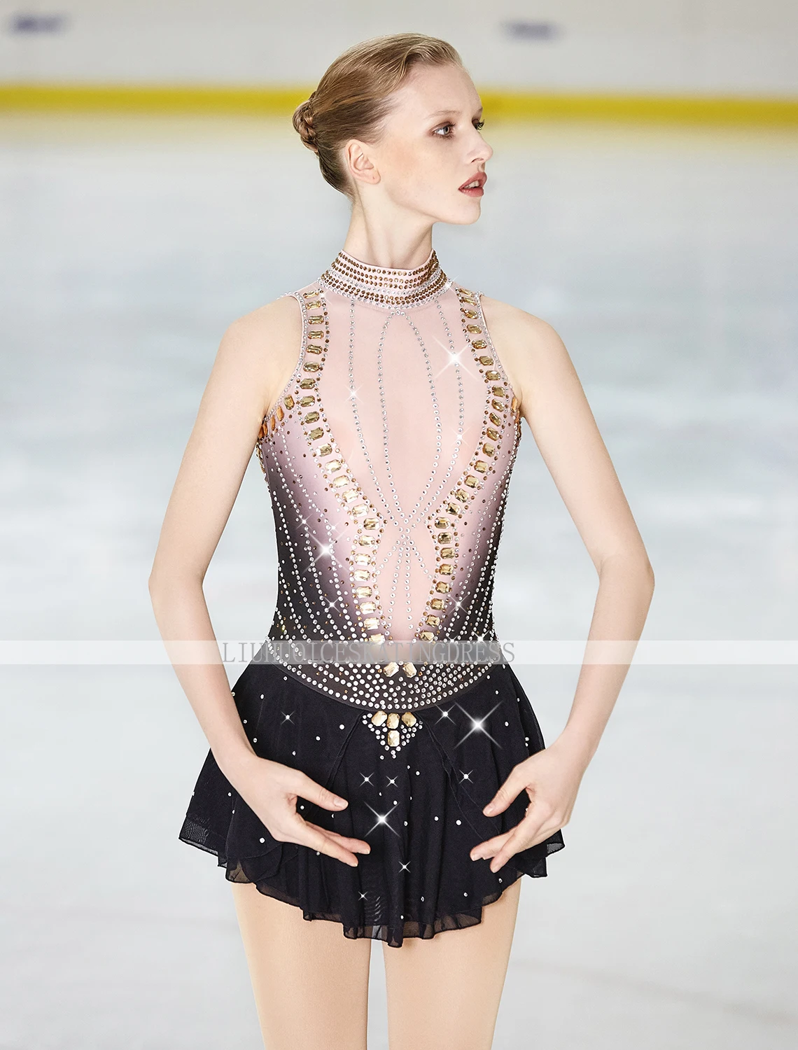 LIUHUO figure skating dress figure practise sexy Skating skirts Wear