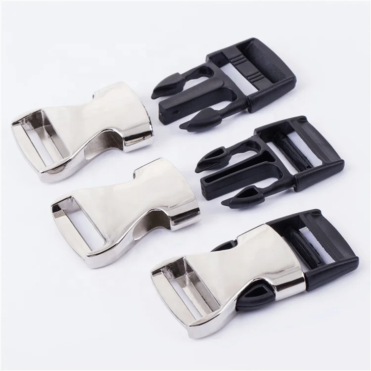 Bag Quick Side Release Buckle 2cm 2.5cm 3.2cm Dog Collar Webbing Adjusters Clothes Tactical Belts Accessories With Logo