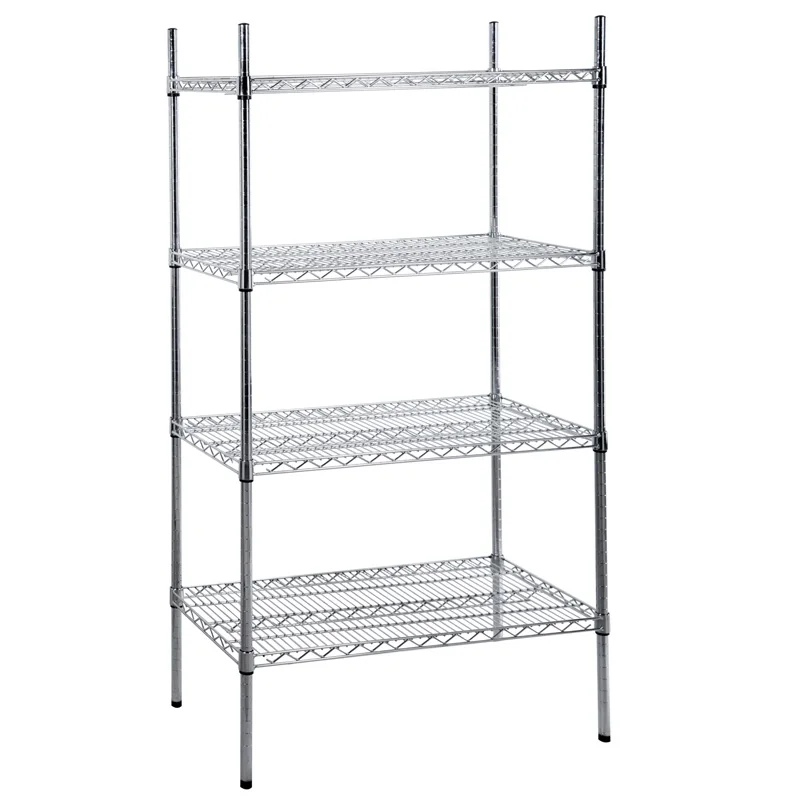 Supermarket chrome wire shelves Promotion Table Supermarket Shelves Metal Hanger Display Racks For Sale