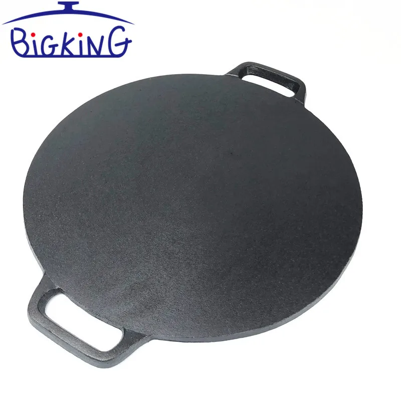 Chinese Cookware Sets Manufacturer Cast Iron Pizza Pan Round 34cm
