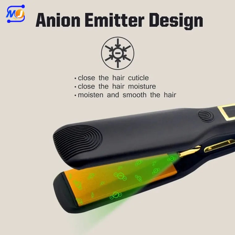 Zkagile Hot Sale Negative Ion Straightener Curling Perm And Splint Wet And Dry Hair Straightener