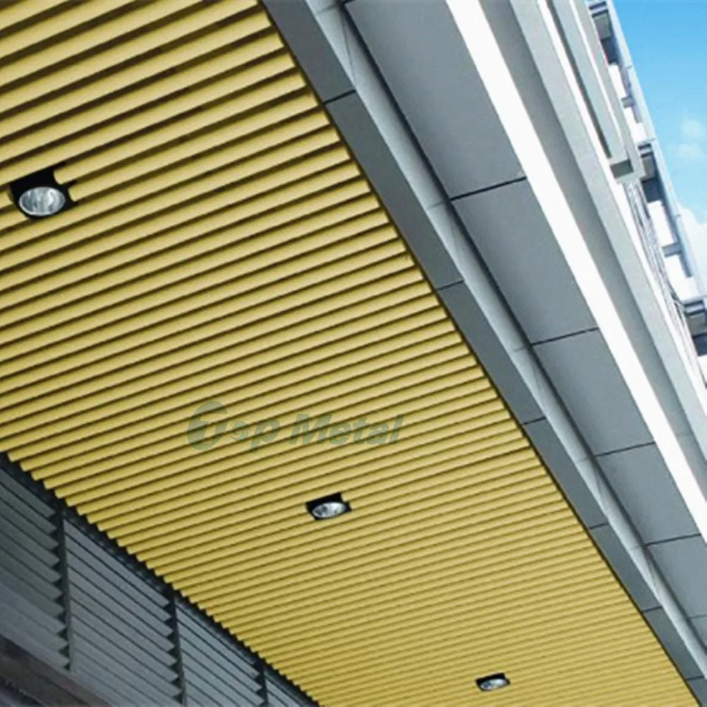 Metal Suspended Ceiling Decorative Round Pipe Ceiling Aluminum Baffle Ceilings