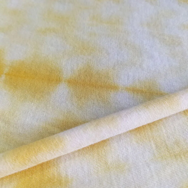 
Fashion patterns tie dyed jersey modal cotton fabric 60% cotton 40% modal knitted fabric for casual dress and underwear 