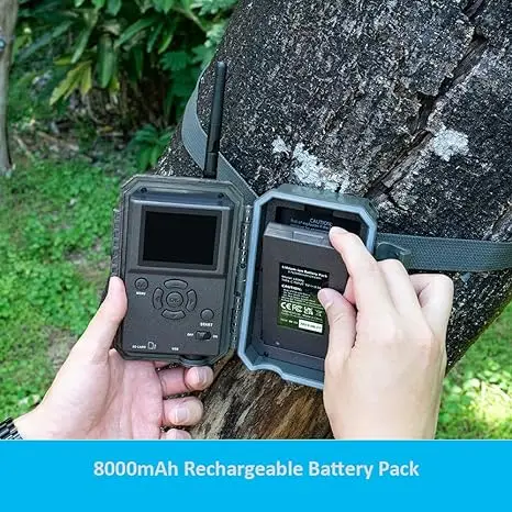 Charging Indicator Light Battery for GardePro Trail Cameras E6P E8P 3.85v 10000mAh Rechargeable Lithium-ion Polymer Batteries