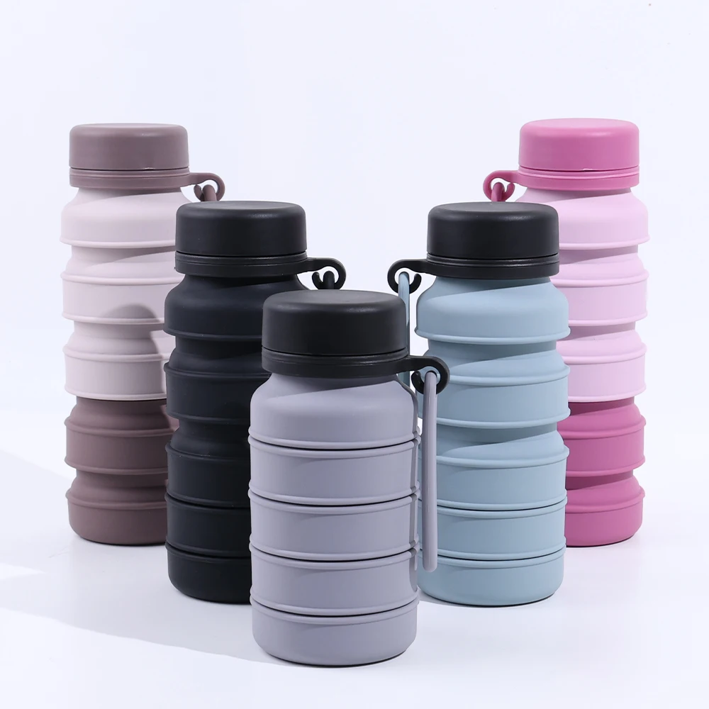 Силиконовая складная бутылка для воды