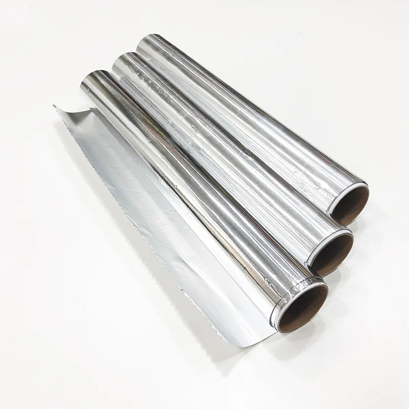 
9mic 5M*30CM factory price disposable aluminum foil for vegetable food wrapping 