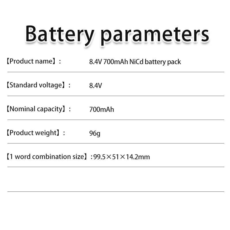 Factory AA5 rechargeable cell nicd 8.4V 700mAh construction truck toys car control battery operated toy train