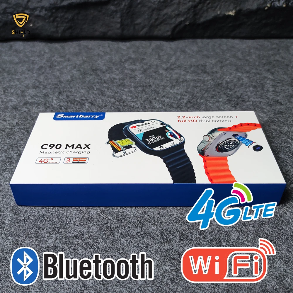 Hot selling 1.95 inch Double front and rear photography android smart watch 4g sim card Dashboard Payment Alipay GPS