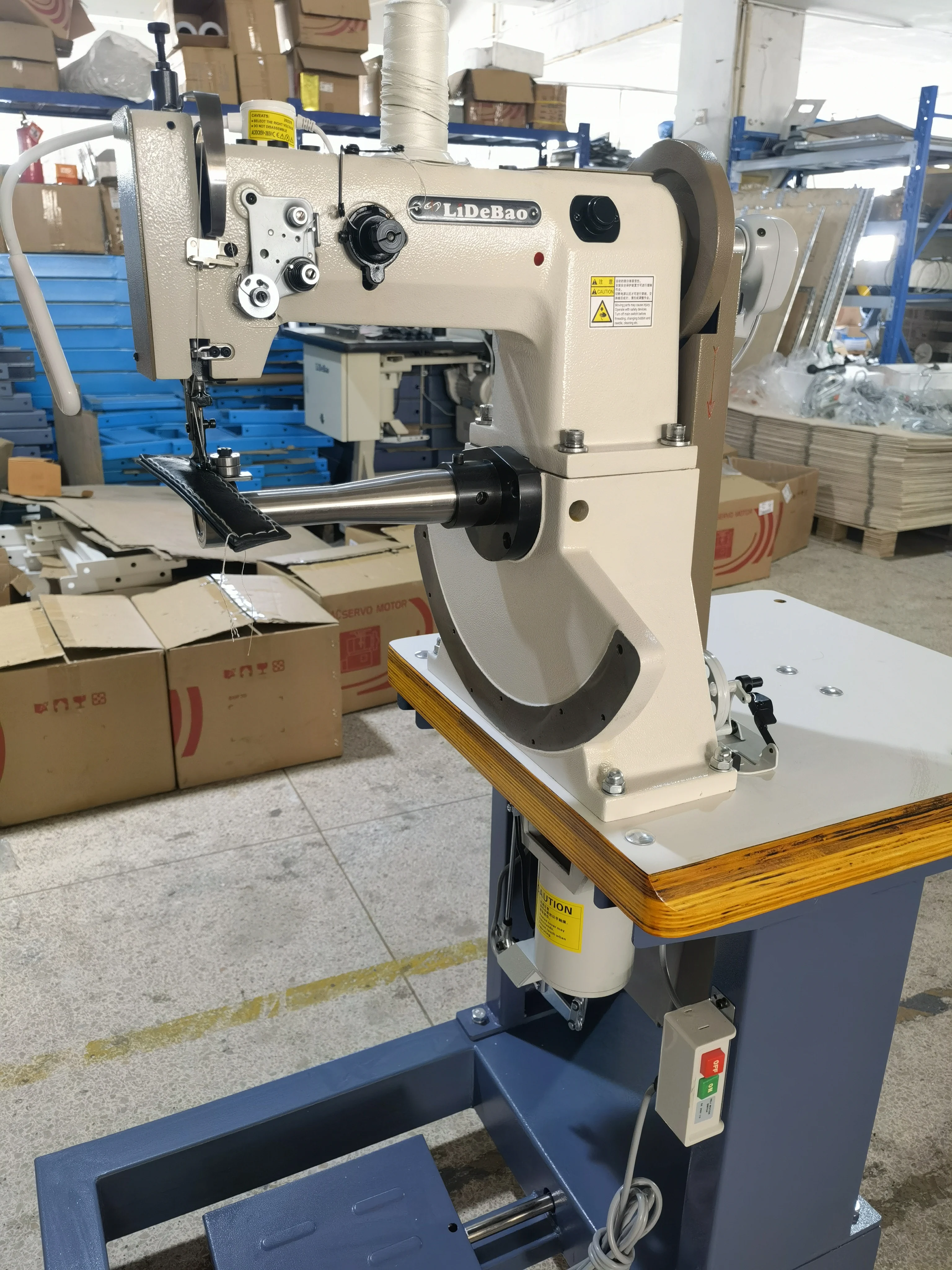 MG-168-1 Automatic Industrial Double Thread side sewing machine for shoes sole stitching machine