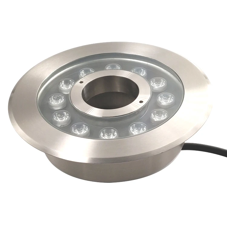 Подводная фонтанная лампа из нержавеющей стали RGB, погружной фонтанный светодиодный фонарь с внутренним или внешним управлением