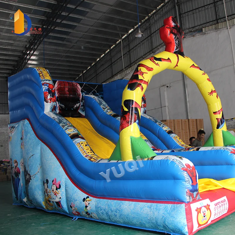 Inflatable water slides carnival games pvc tarpaulin strong metrial wet slides for children