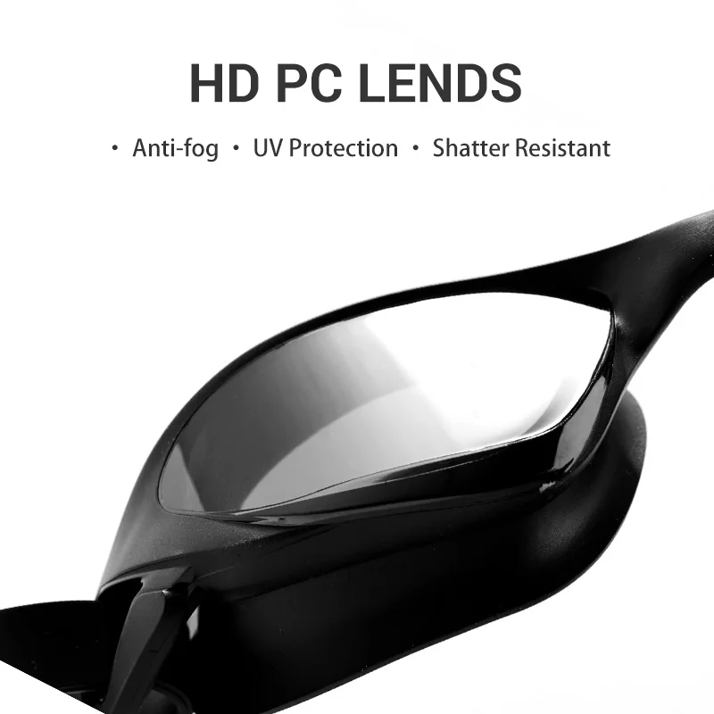Manufacturers Waterproof Anti-fog Glasses Male And Female Adult Plating Lens Swimming Goggles