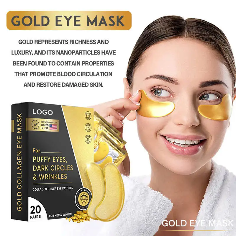 Маска под глазами, 24 каратного цвета
