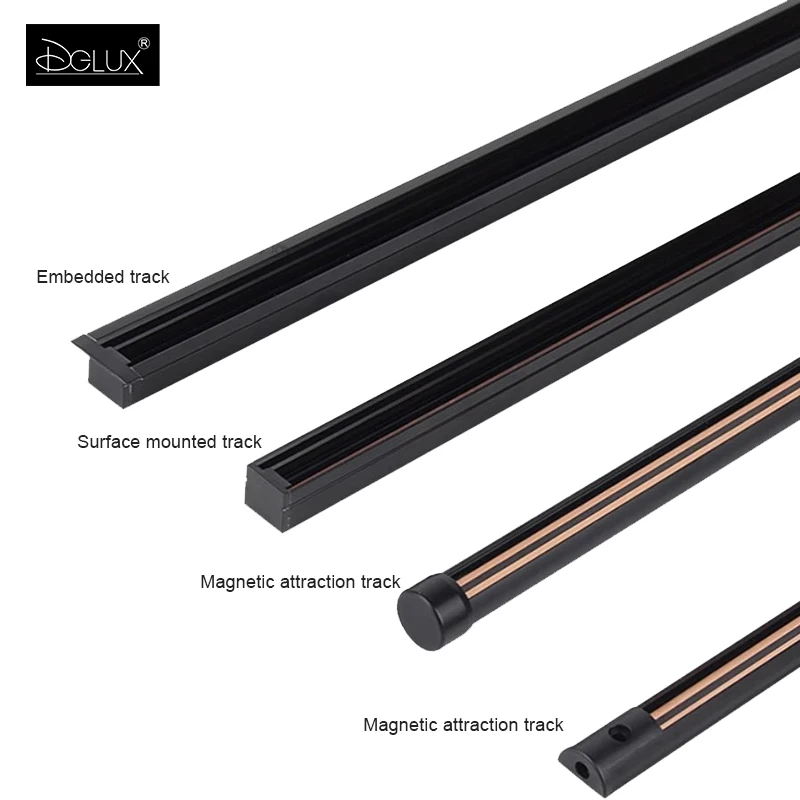 DGLUX Dc 12v 24v Small Led Magnetic Track Spotlight For Mall Counter Museum Exhibition Hall Showcase Light
