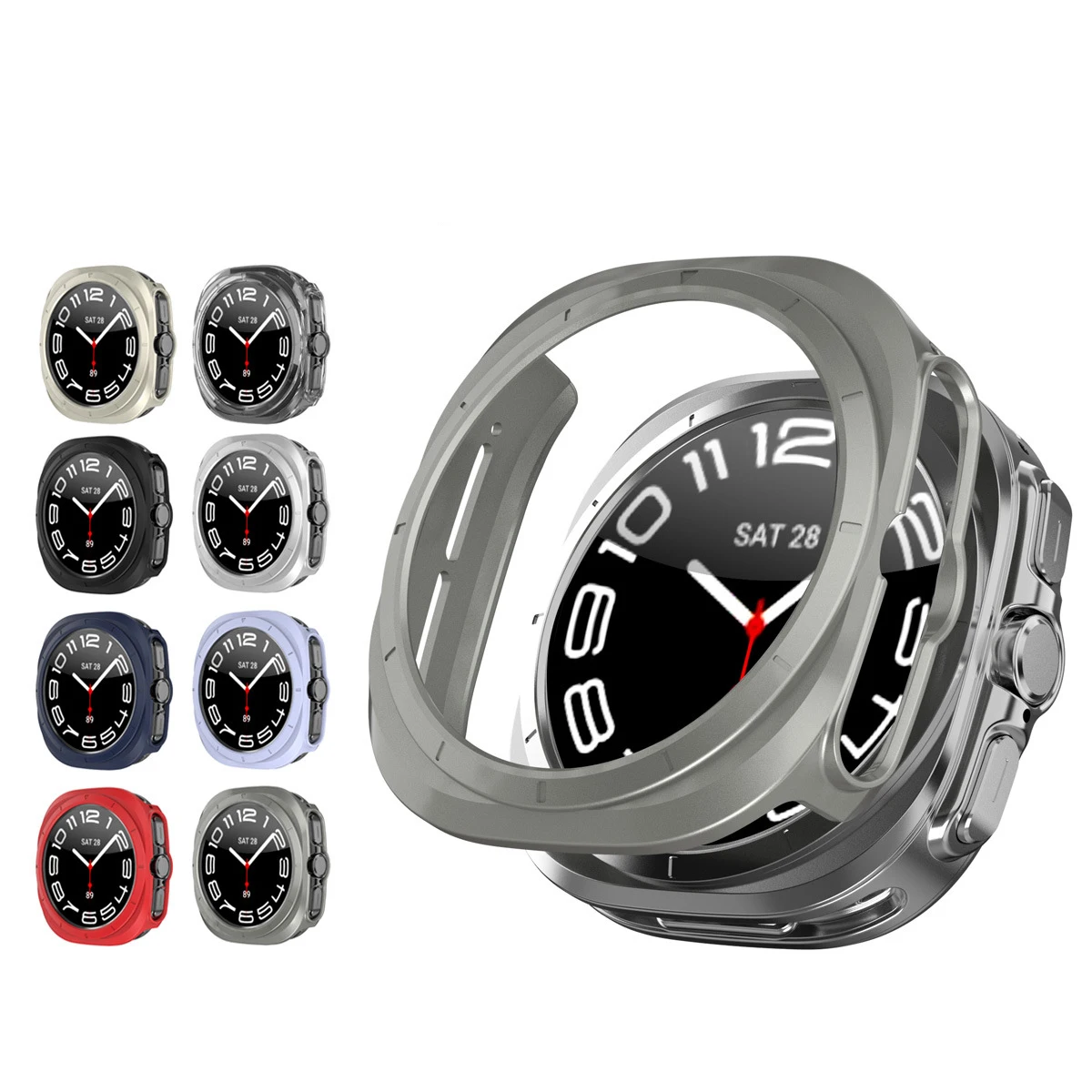 New Arrival Hollow PC Watch Protector Case For Samsung Galaxy Watch 7 Ultra 47mm Cover FE 40mm  44mm Protective Case