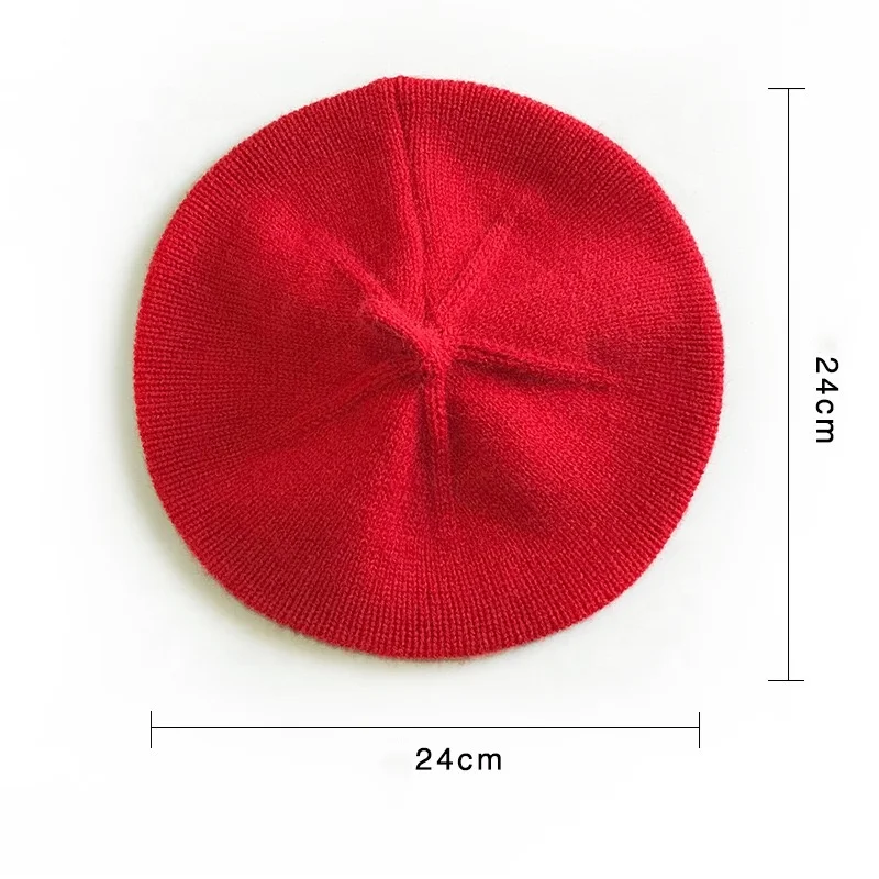 KENSHELLLEY Amazon Kids Beanie Hat Fresh Solid Color Wool Berets Winter Classic Bonnet Hat High Quality Plain Knitting Berets