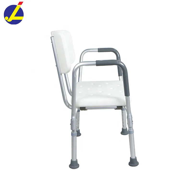 JL736L Adjustable shower chair aluminium bath chair bathroom chair