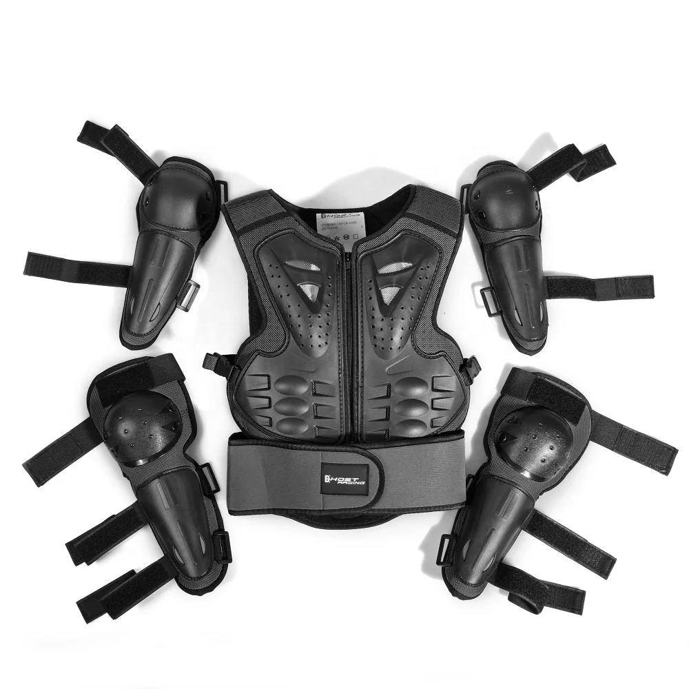 
GHOST RACING High Quality Motorcycle Protective Vest with Armor Motorbike Racing Gear For Children 