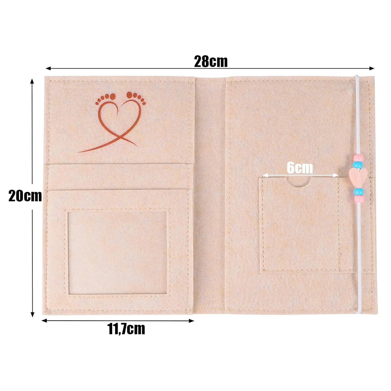 protective beige handmade high quality organizer document sublimation blanks felt mother childhood passport cover for mutterpass