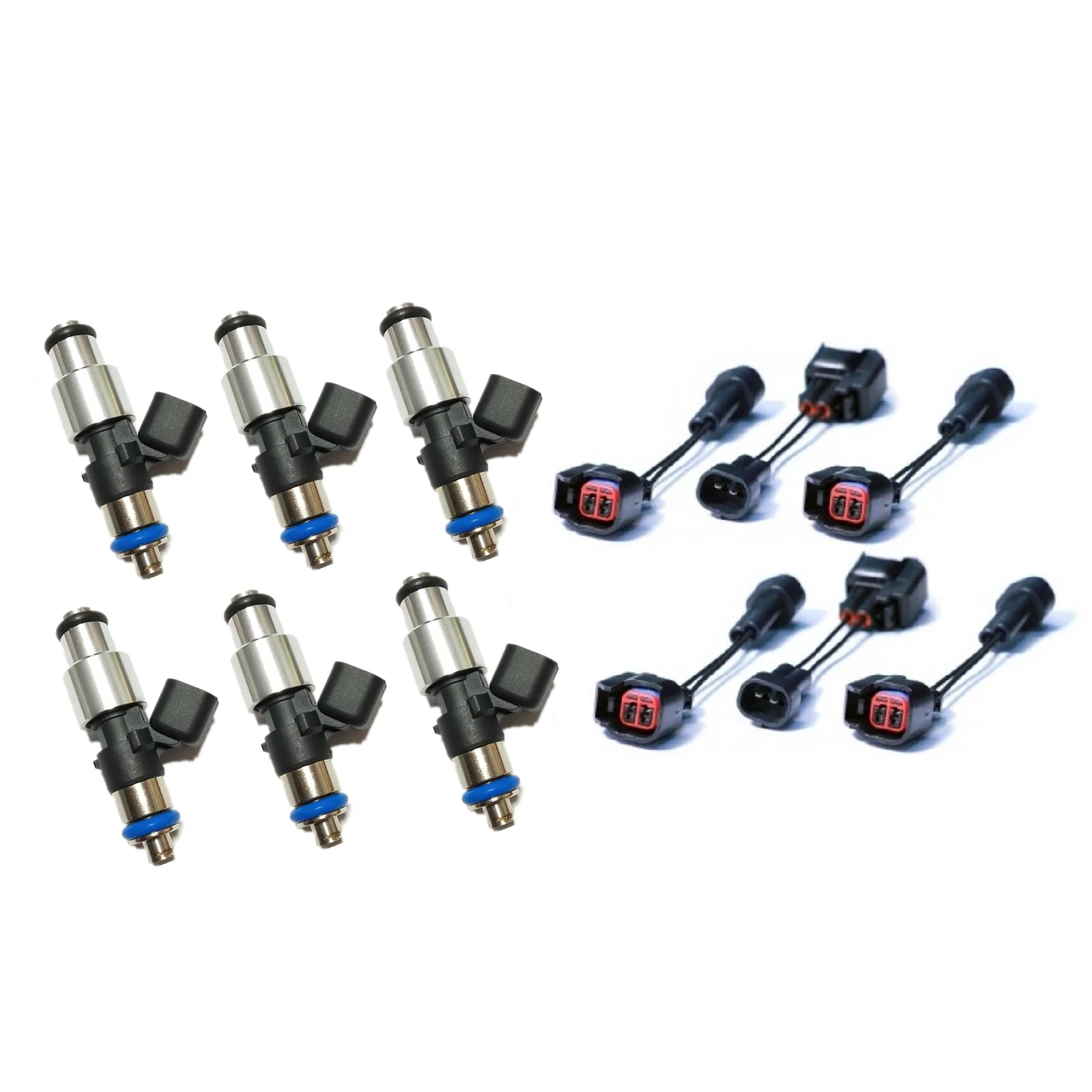 6pcs 550cc fuel injectors for rb20 rb24 rb25 rb26 rb30 r31 r32 e85