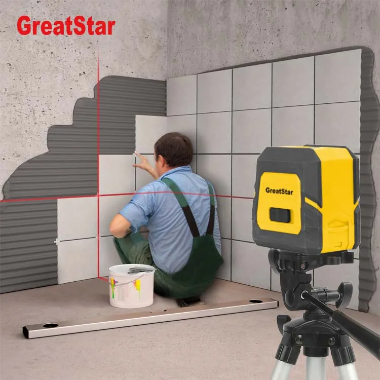  Hot Selling Laser Beam Self-Leveling 10M Cross Line Vertical Horizontal Measuring Tool with Plumb
