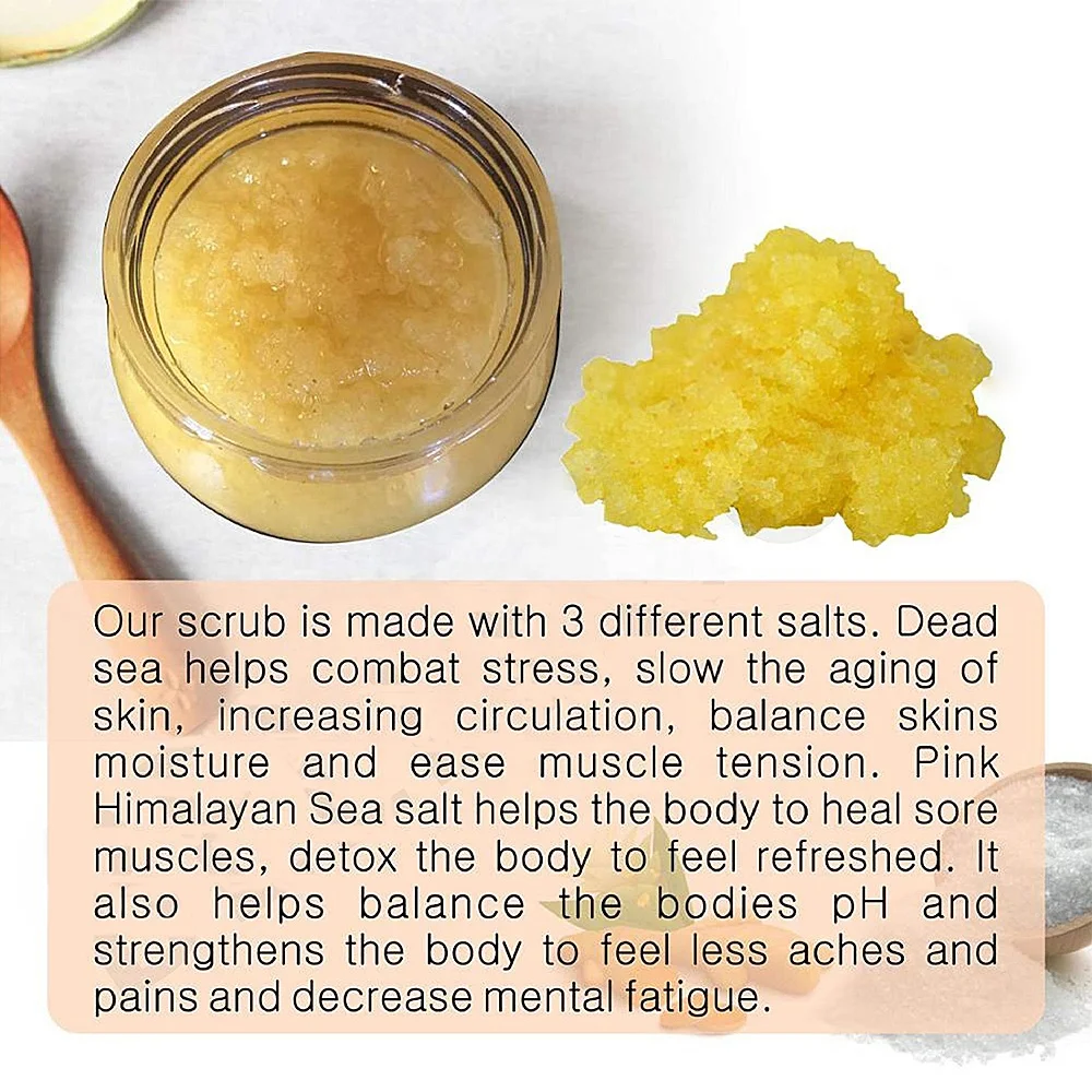 Turmeric Body Scrub cleansing anti aging scrub brightening exfoliating dull skin ginger body wash face scrub for skincare