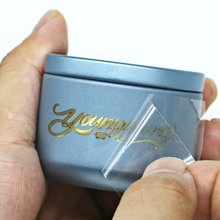 custom logo printing stickers uv logo transfer stickers gold foil metal transfer sticker