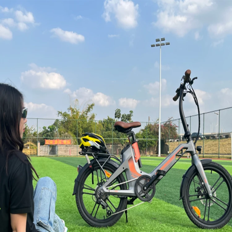 disc brake folding electric bike 20 inch electric bike eu warehouse bicycle rear suspension e bike foldable with Three Modes