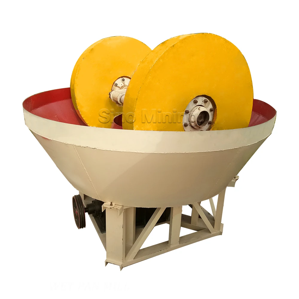 Whole-Life Service Gold Wet Pan Mill/round mill For Africa on sale