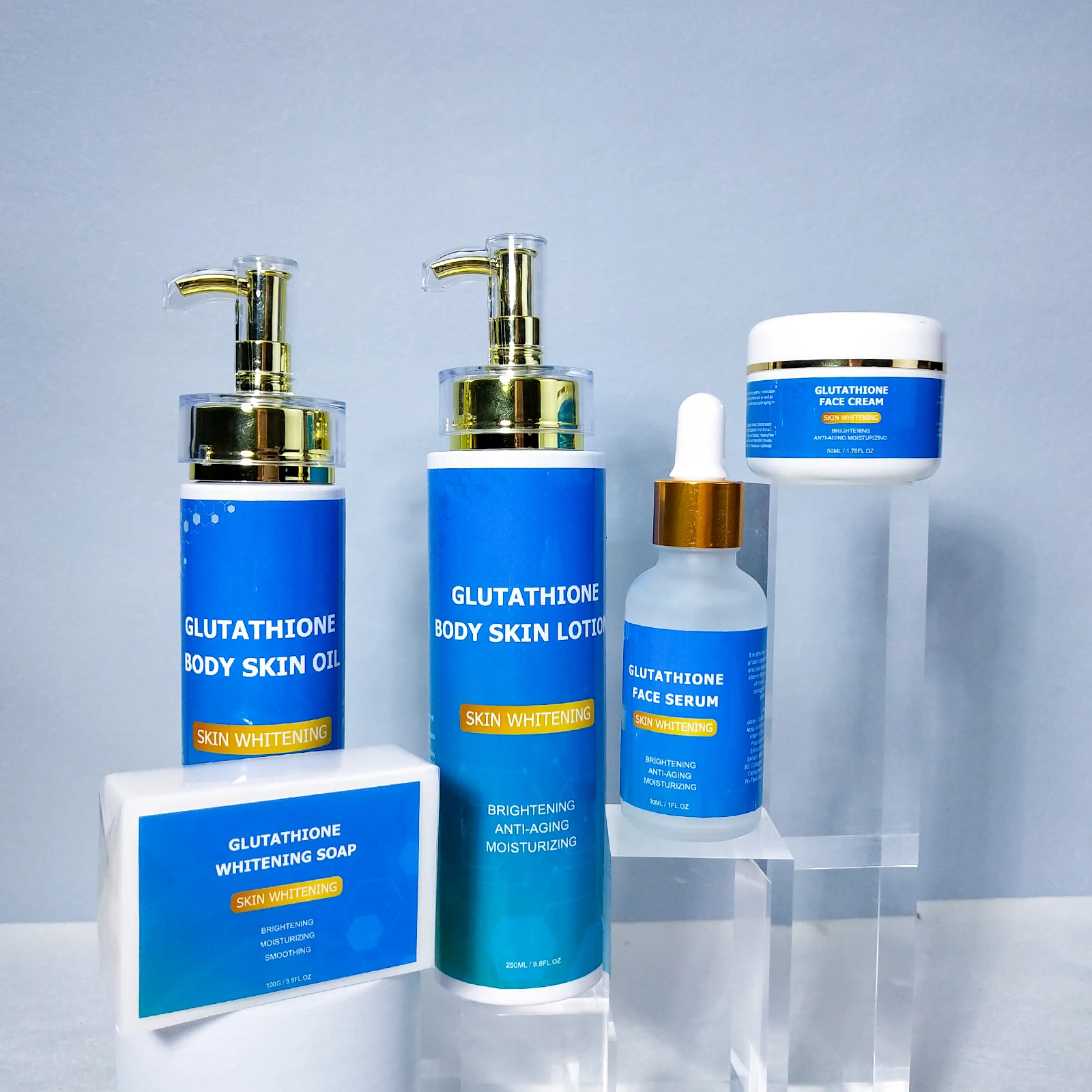 Aixin 100G Glutathione Whitening Skin Care Set Brlghtning moisturizing Smoothing Soap With Glutathione Whitening Soap