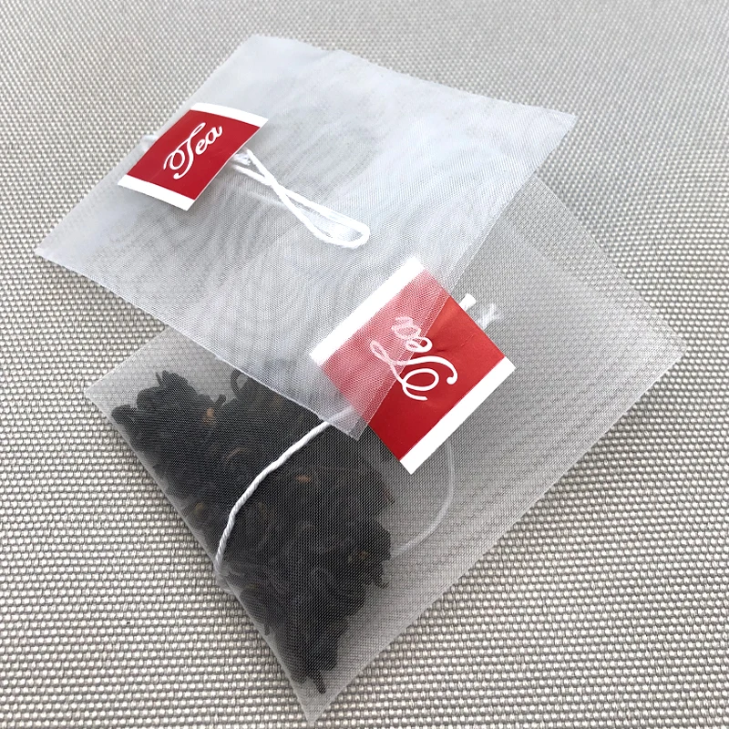 Food Grade Nylon Small Individual Tea Bag Nylon Mesh Heat Seal Tea Bag