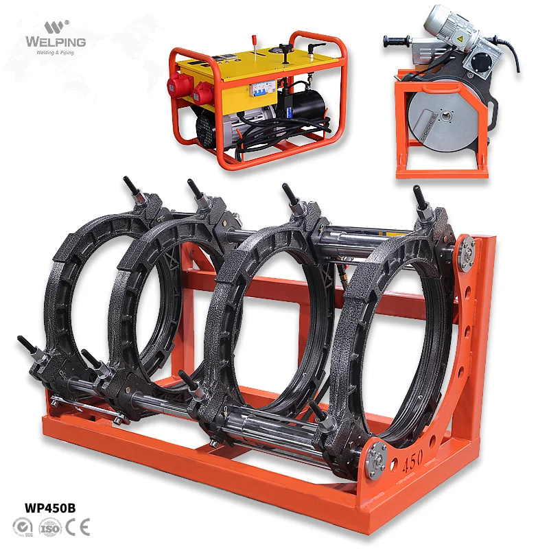 Gas pipe 180mm 450mm pipe HDPE Butt fusion welding machine pe butt welding machine