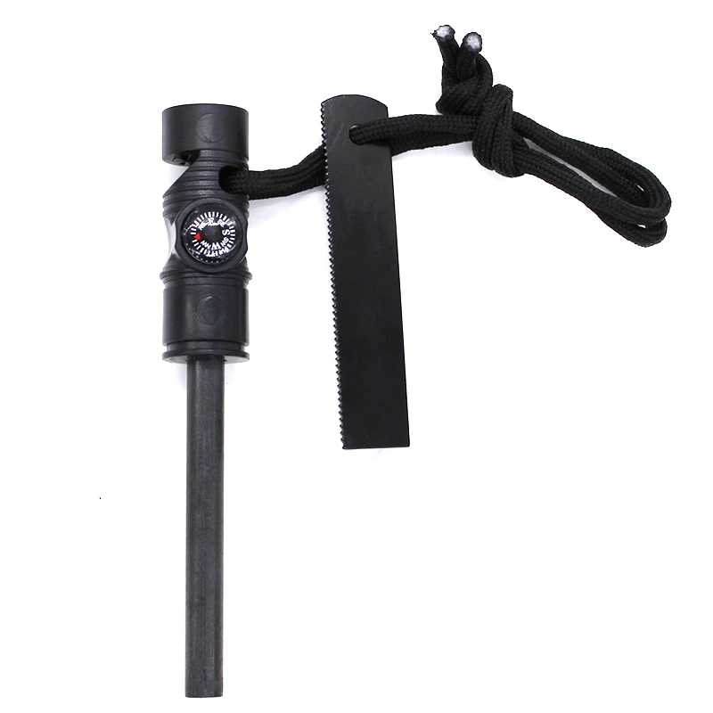 5 в 1 походный ферроцерийный аварийный набор для выживания, стартер огня из кремня со свистком