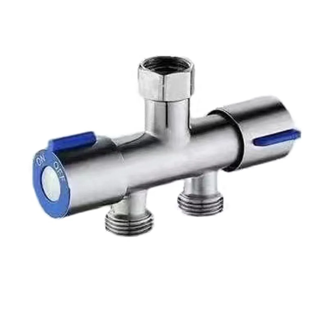 Stainless steel three way angle valve | one into two out Angle Valve