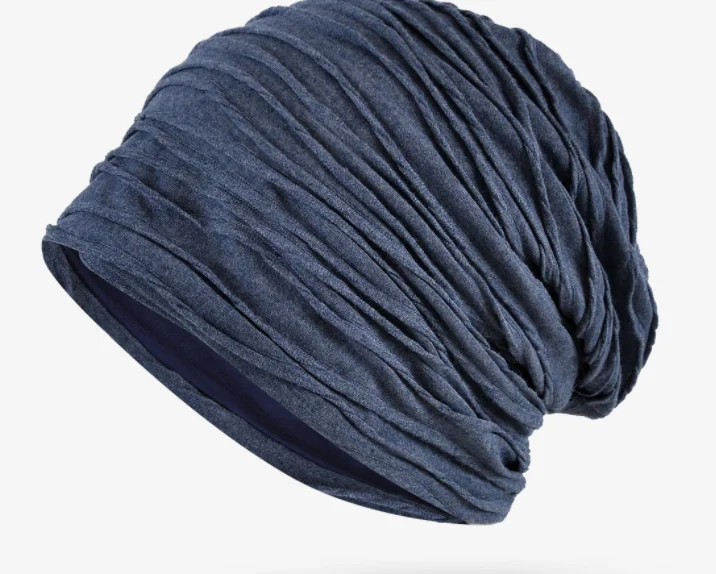 Custom Logo Stretch Bamboo Satin Silk Lined Oversized Sleep Cap Beanie Slap Cap Soft Stain Lining Slouchy Chemo Beanie Hats